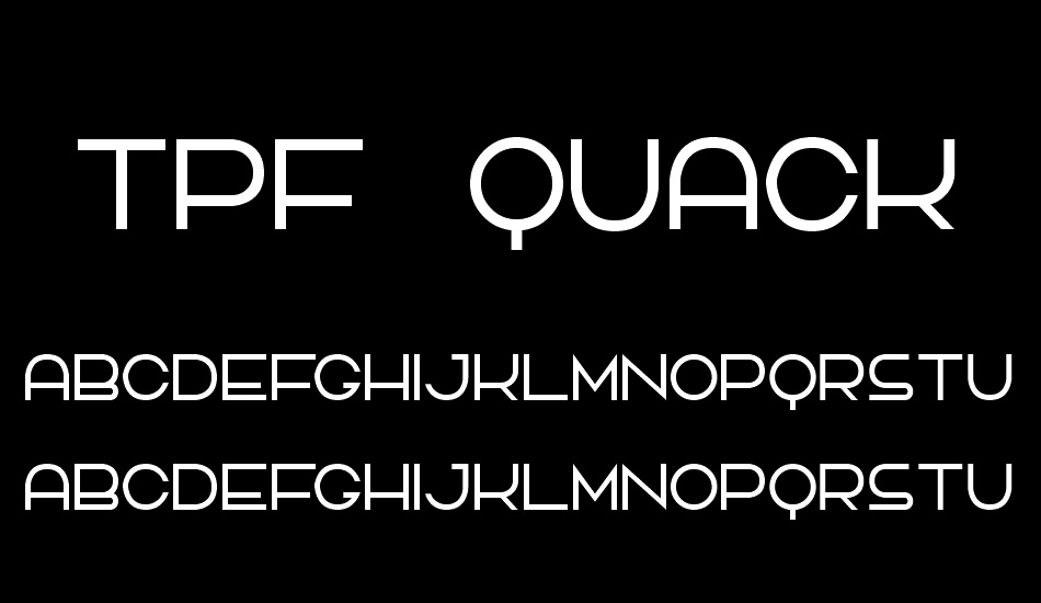 tpf-quackery font