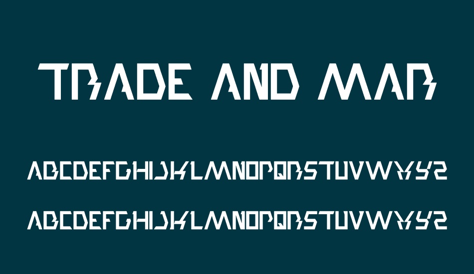 trade-and-mark font