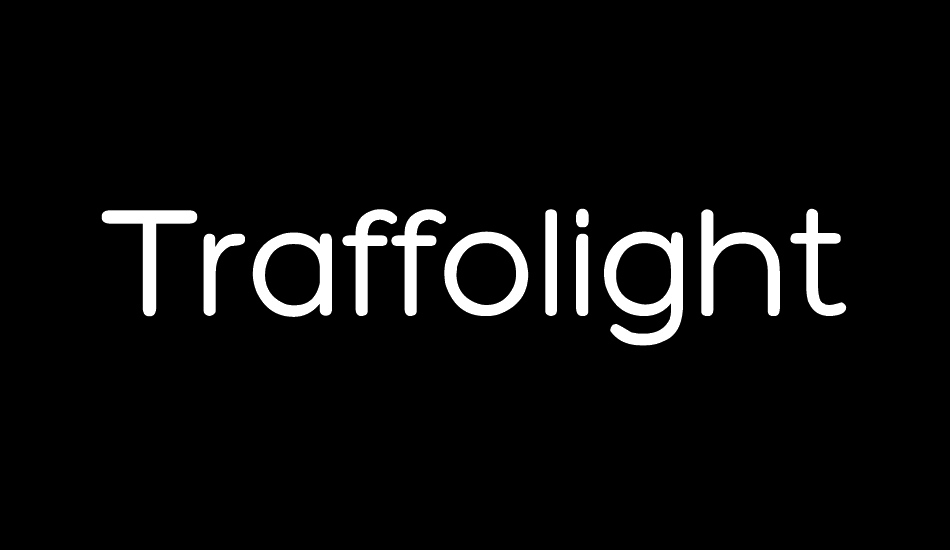 traffolight font big