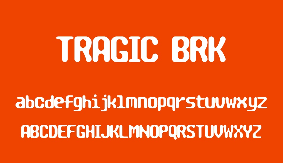 tragıc-brk font