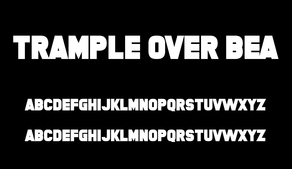 trample-over-beauty font