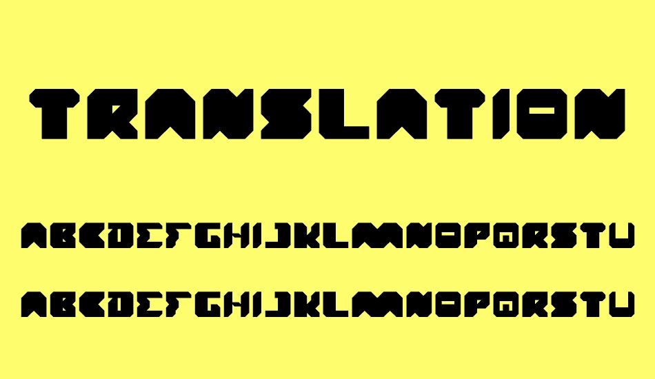 translation font