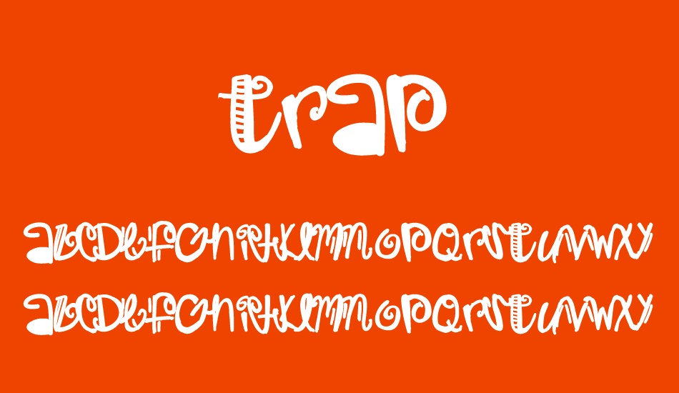 trap font