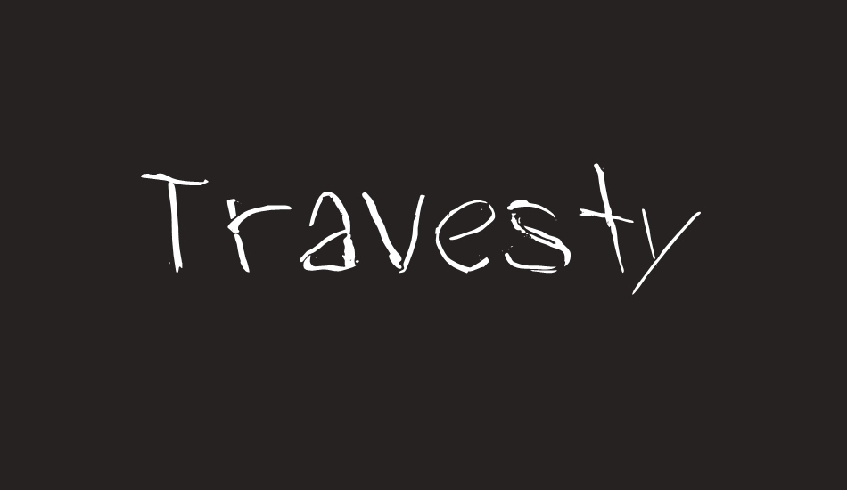 travesty font big