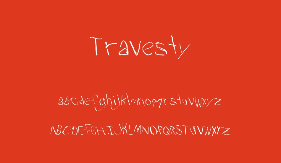 travesty font