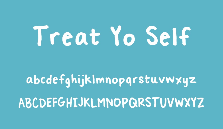 treat-yo-self font