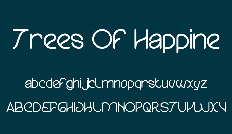 trees-of-happiness font