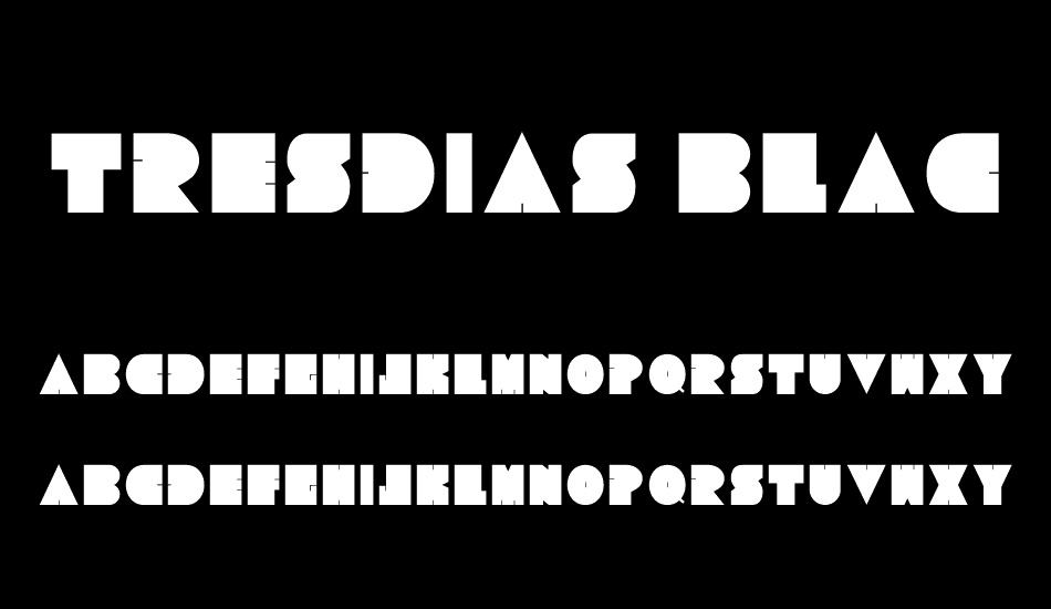 tresdias-black font