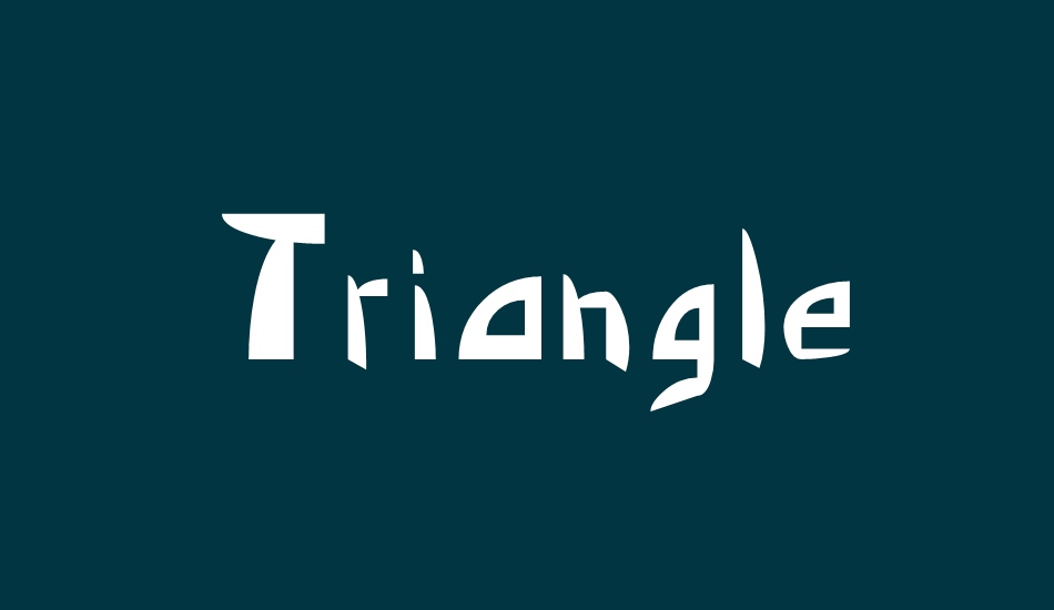 triangle font big