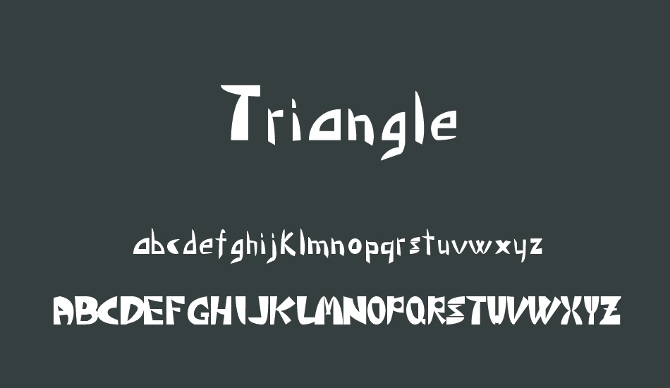 triangle font