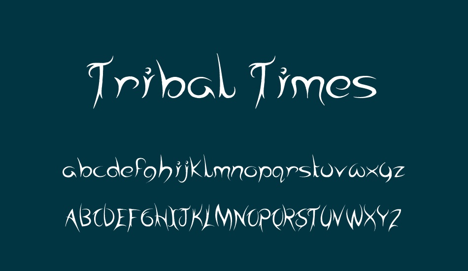 tribal-times font