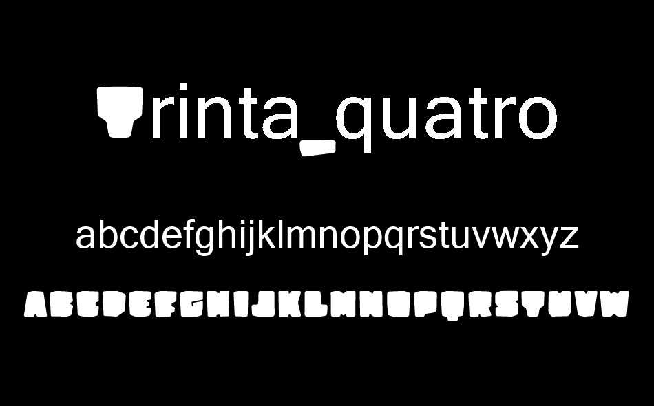 Trinta Quatro Fat font