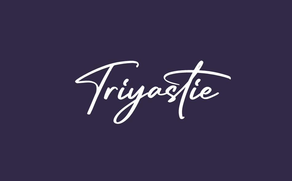 Triyastie font big