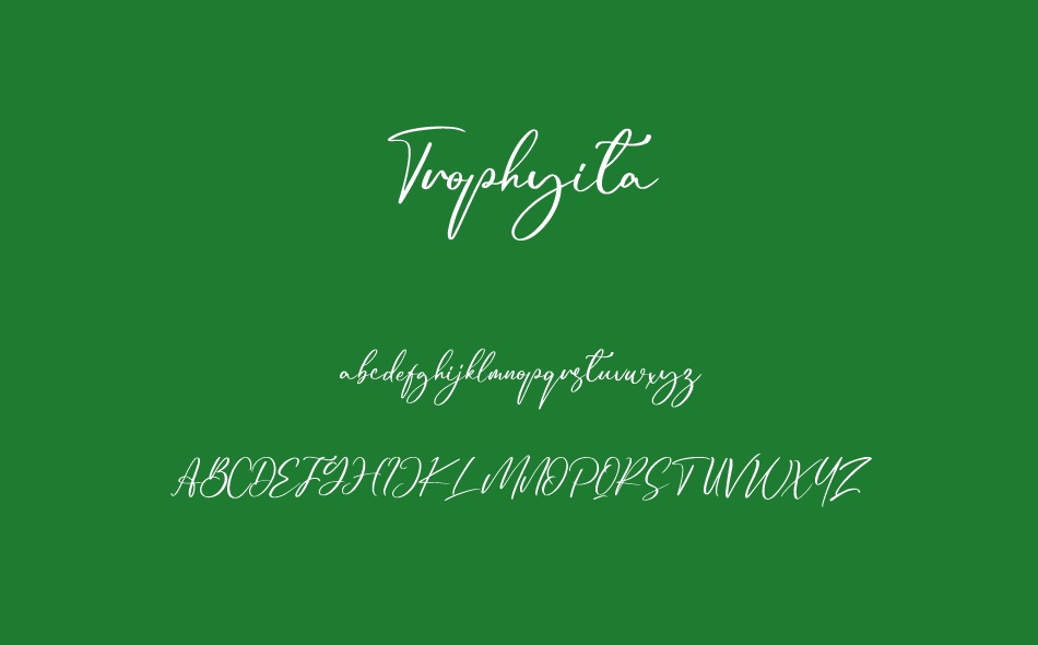 Trophyita font