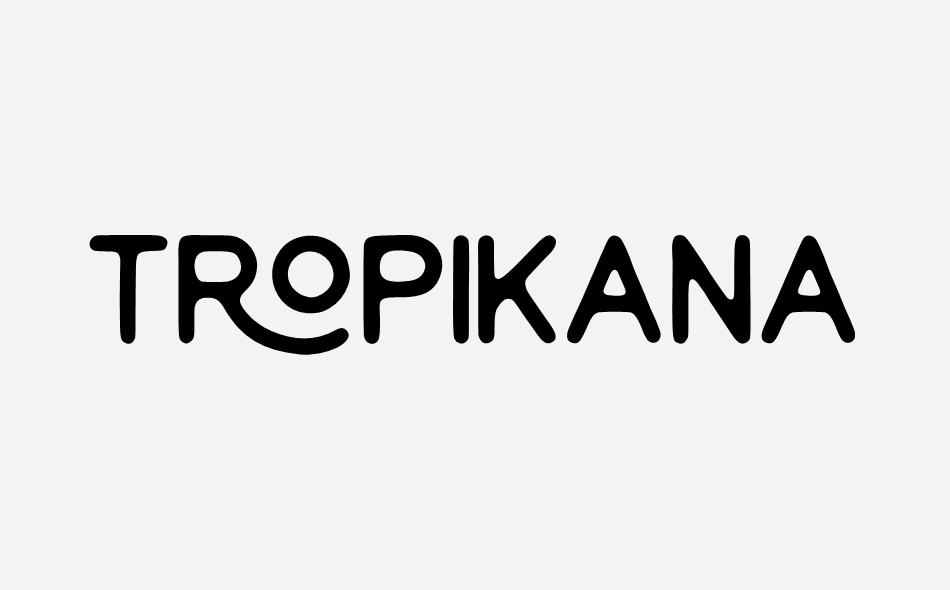 Tropikana font big