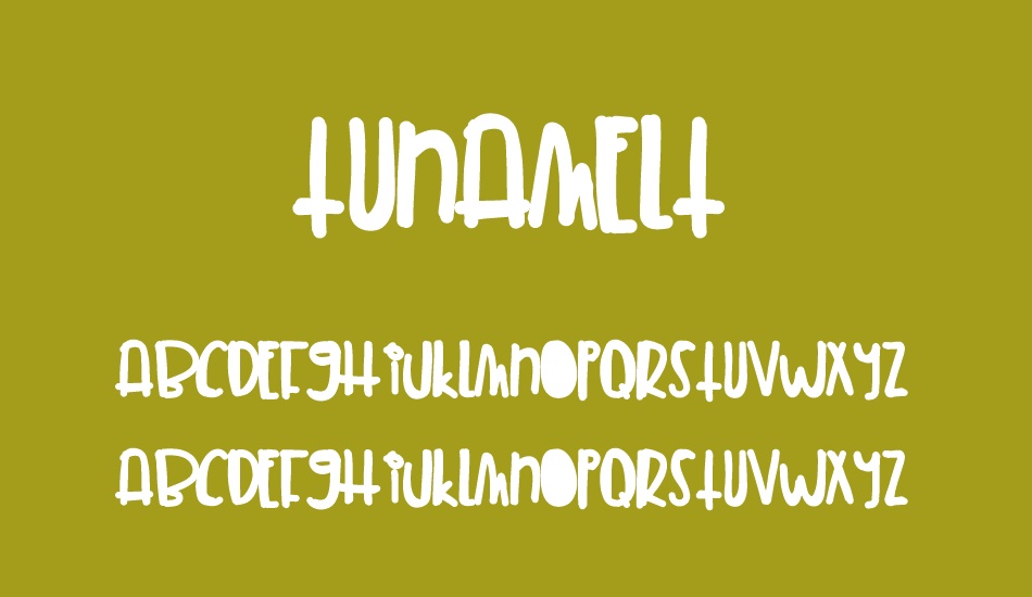 tunamelt font