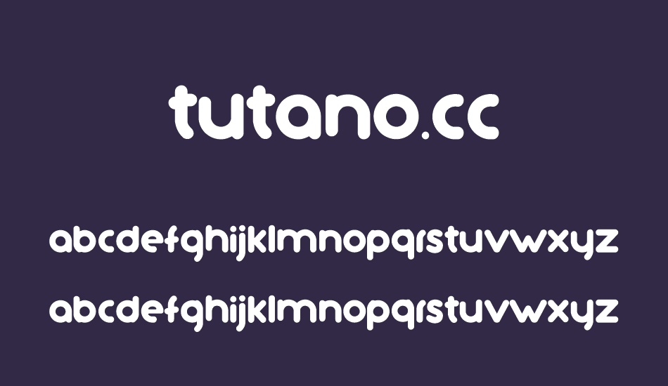 tutano-cc font