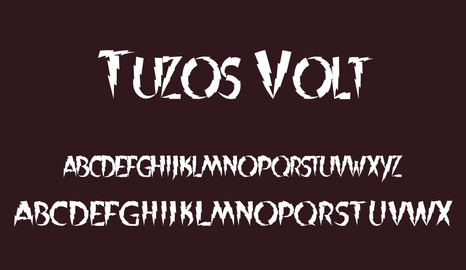 tuzos-volt font