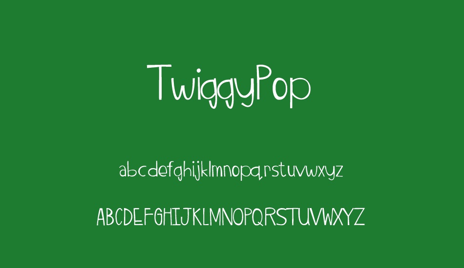 twiggypop font