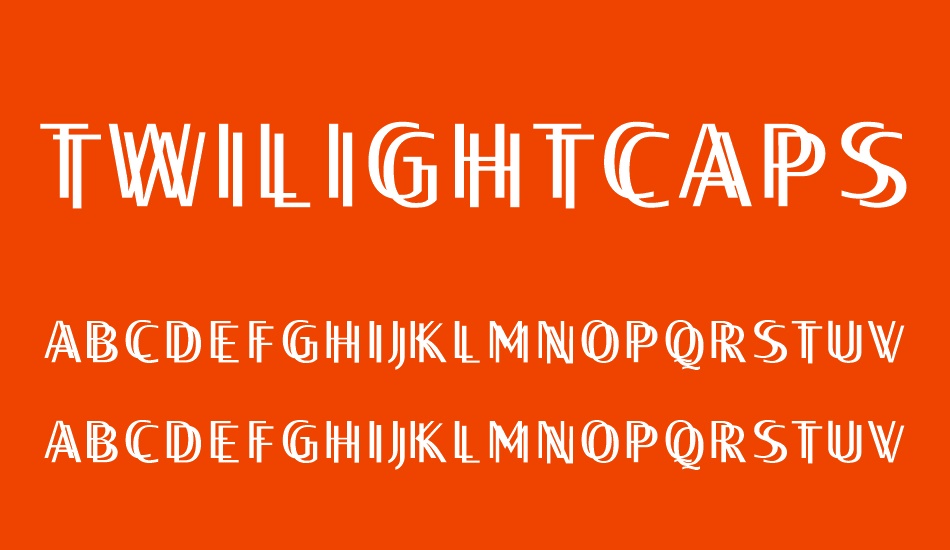 twilightcaps font