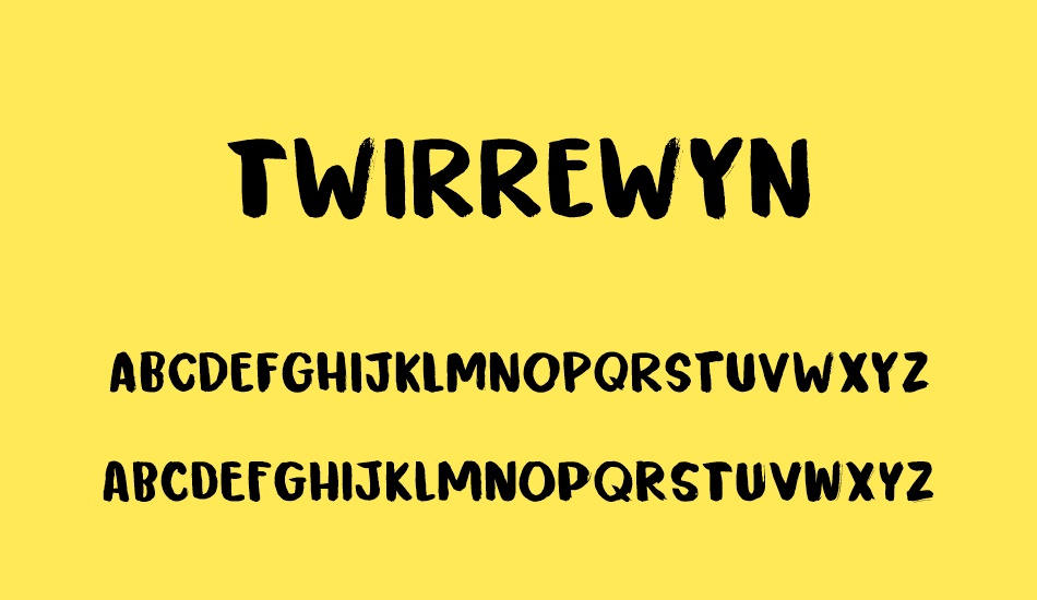 twirrewyn-demo font