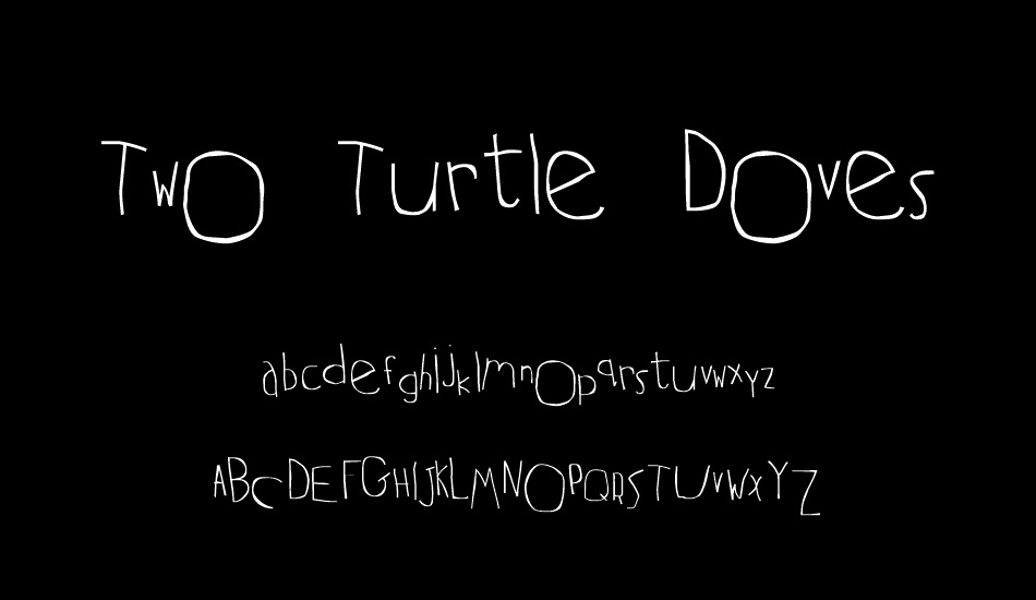 Two Turtle Doves font