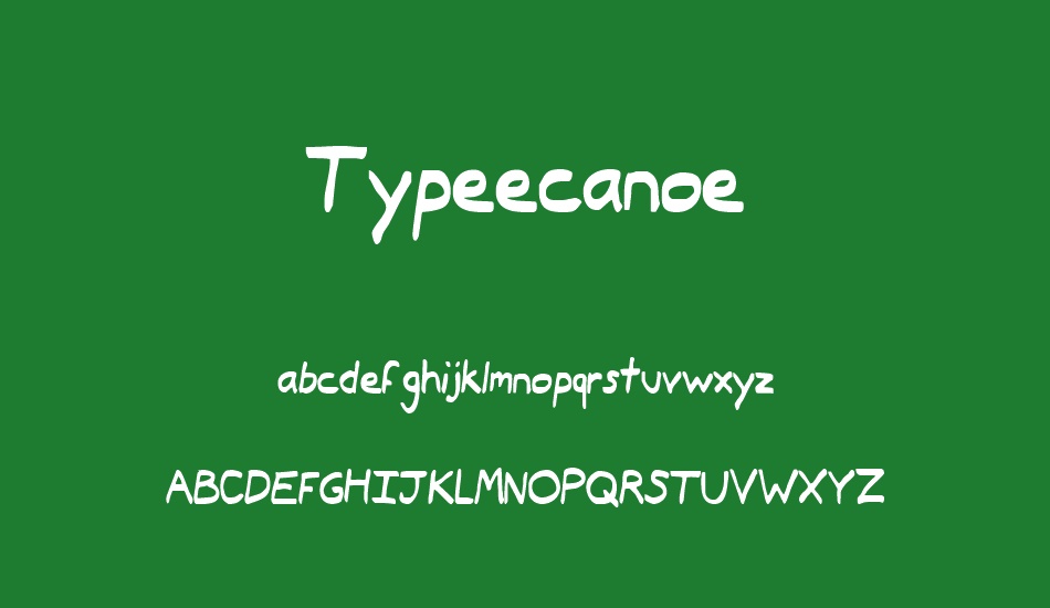 typeecanoe font