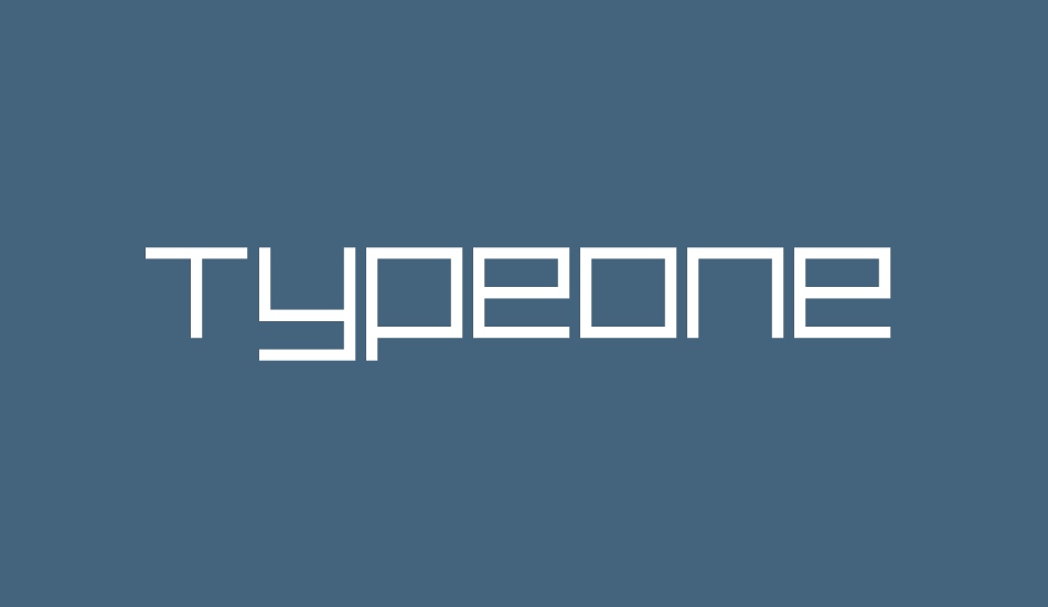 typeone font big