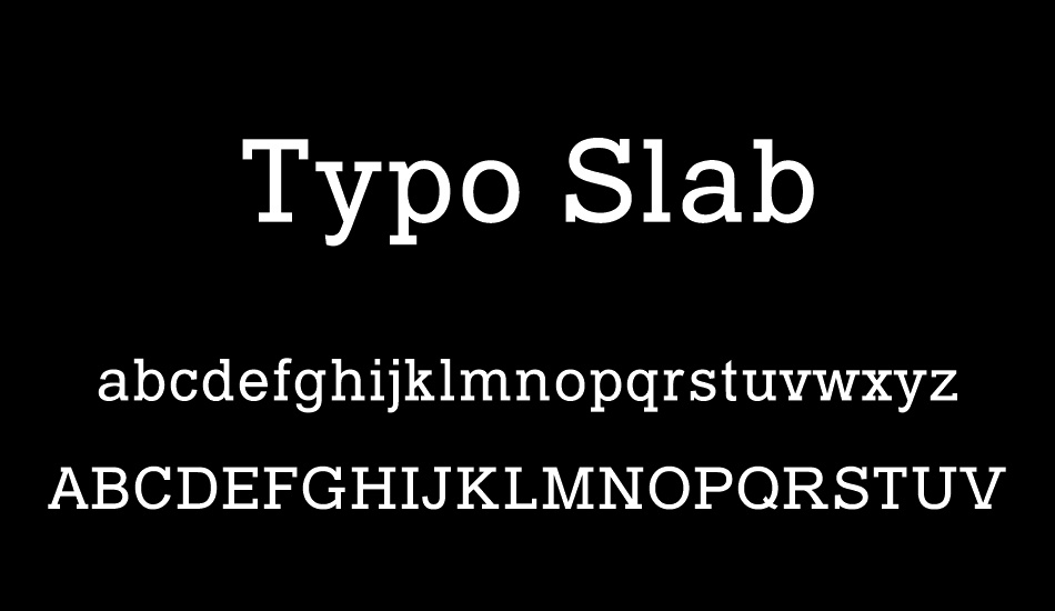 typo-slab font