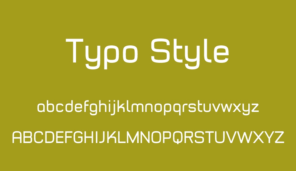 Typo Style free font