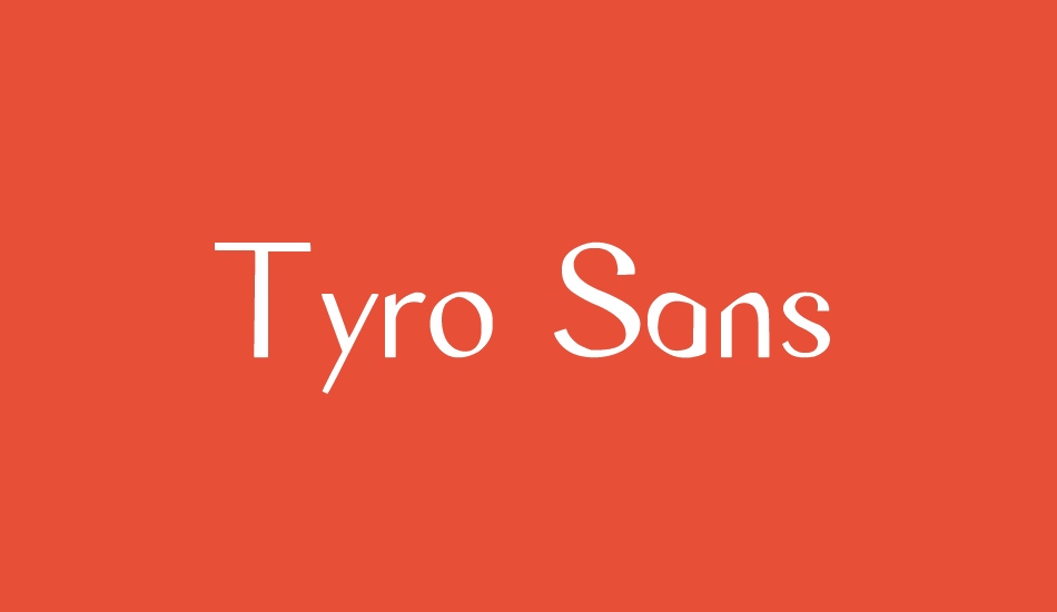 tyro-sans font big