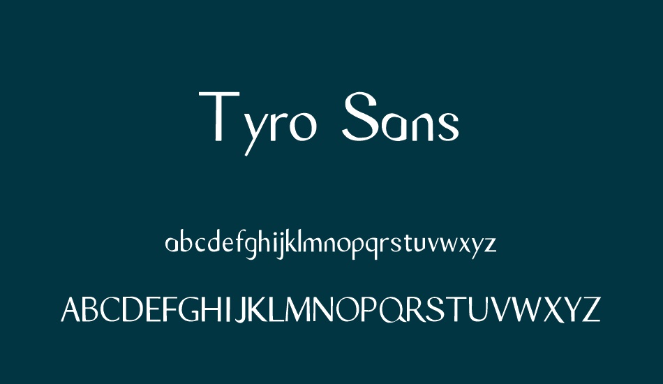 tyro-sans font