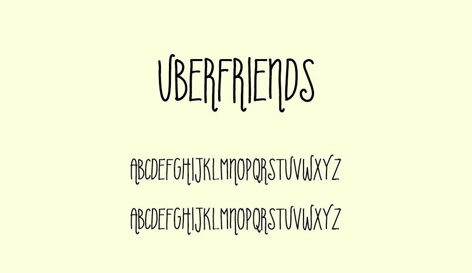 uberfriends font