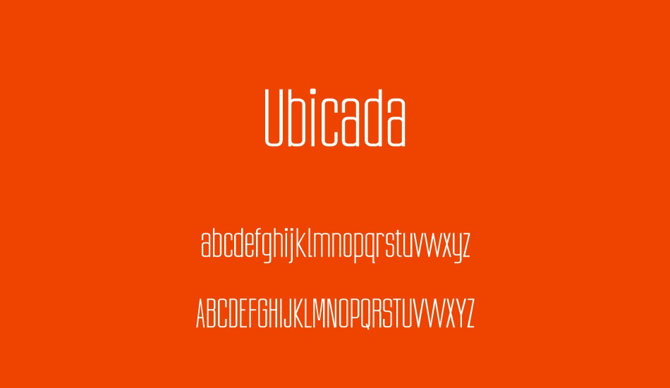 ubicada font