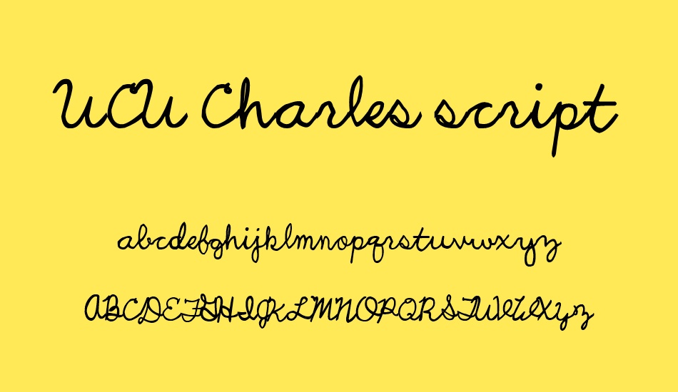 ucu-charles-script font