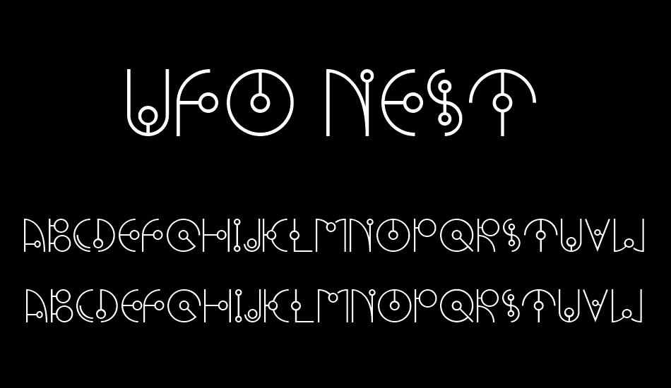 ufo-nest font