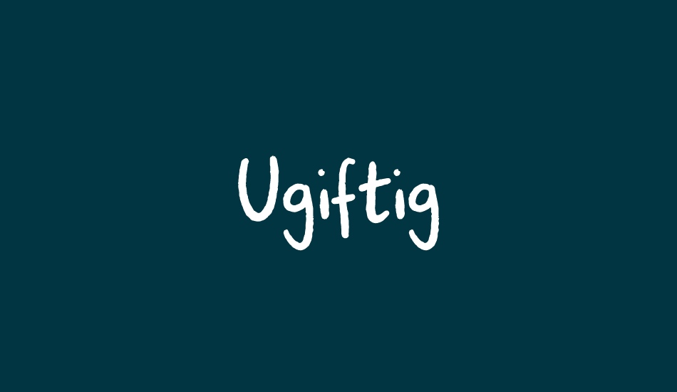 ugiftig-demo font big