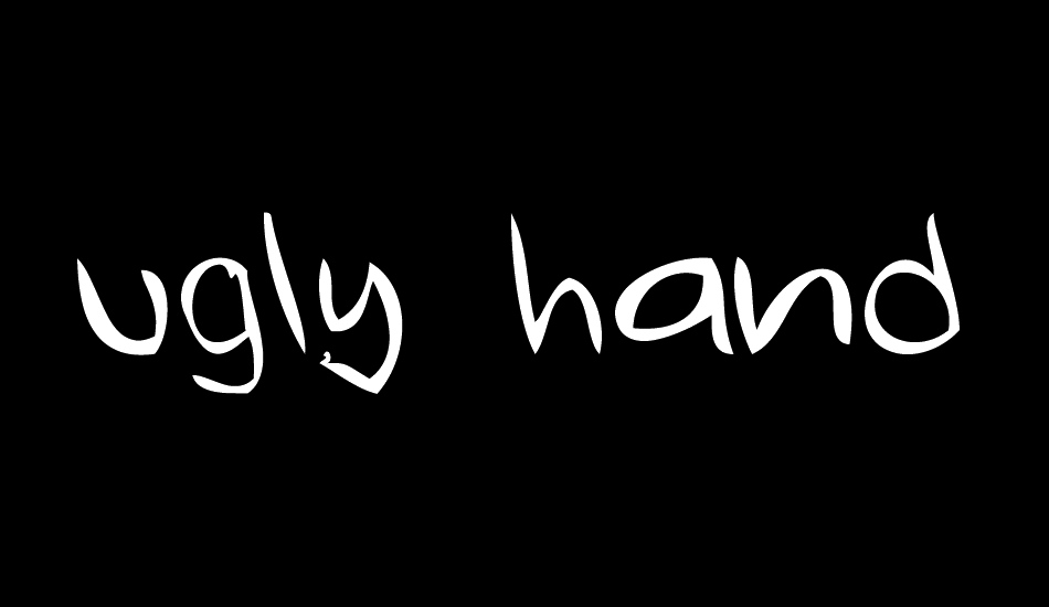 ugly-hand-writing font big