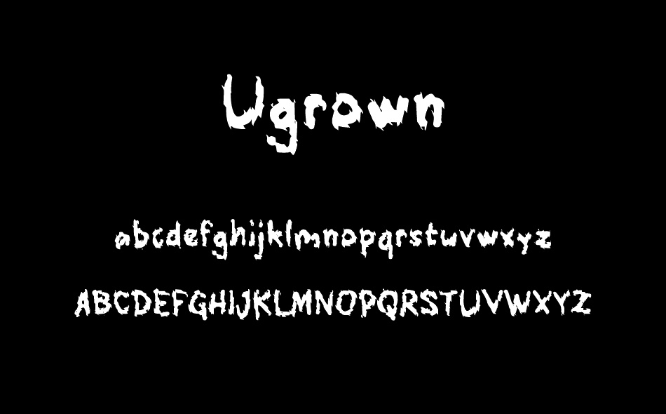 Ugrown font