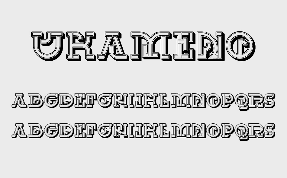 Ukameno font