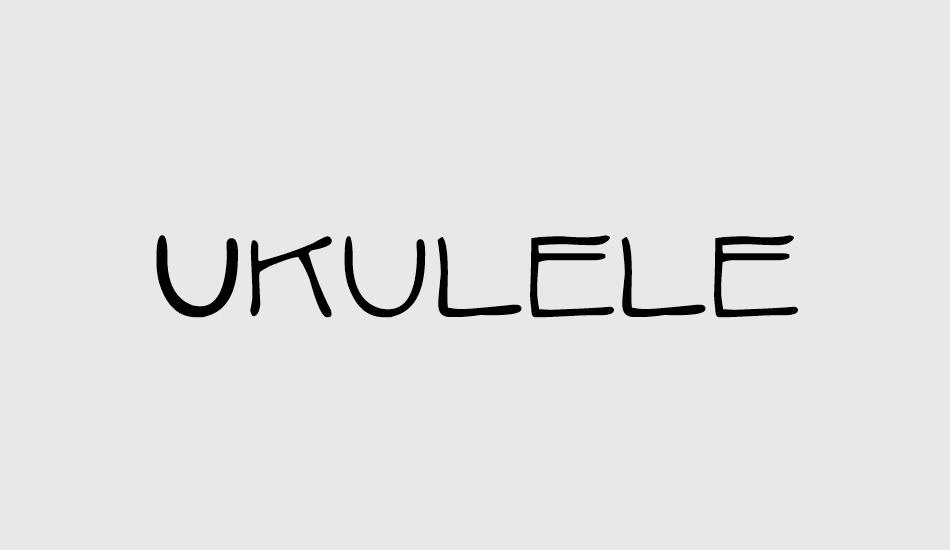 ukulele font big