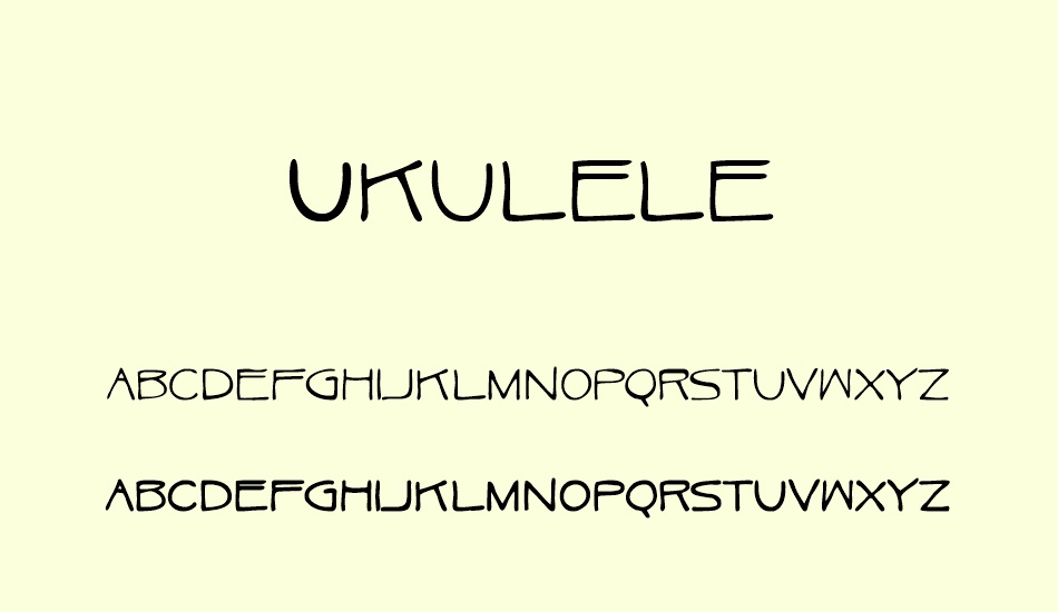 ukulele font