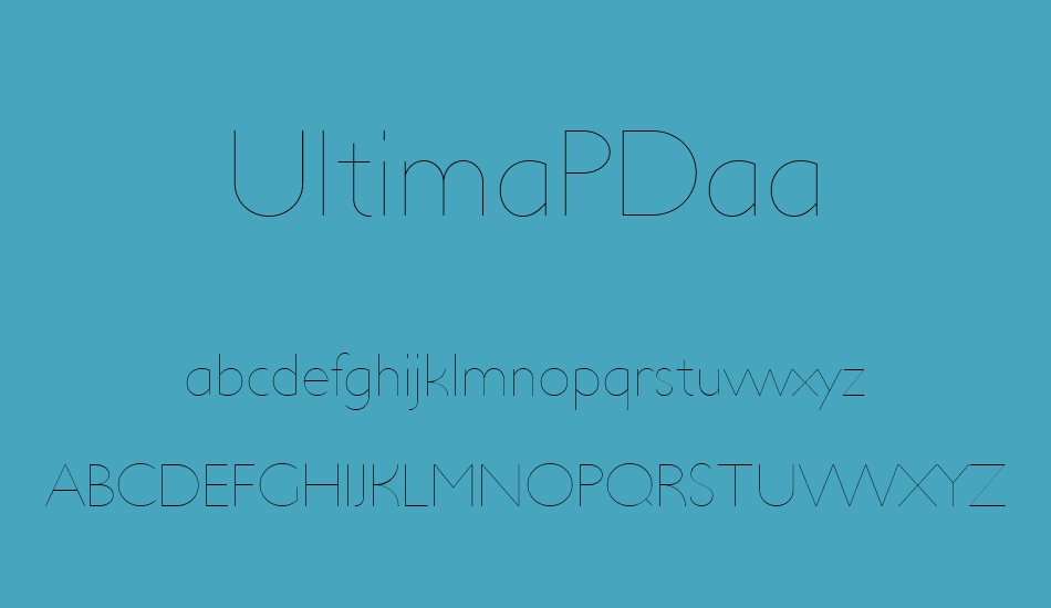 ultimapdaa font