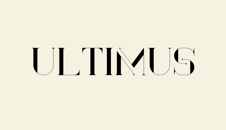 ultimus font big