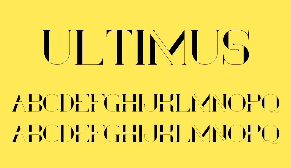 ultimus font