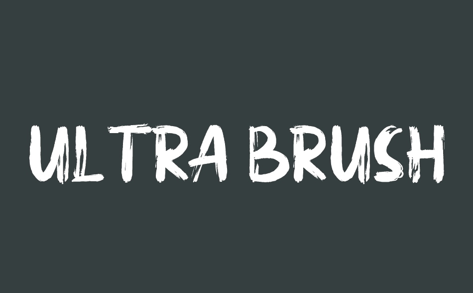 Ultra Brush font big