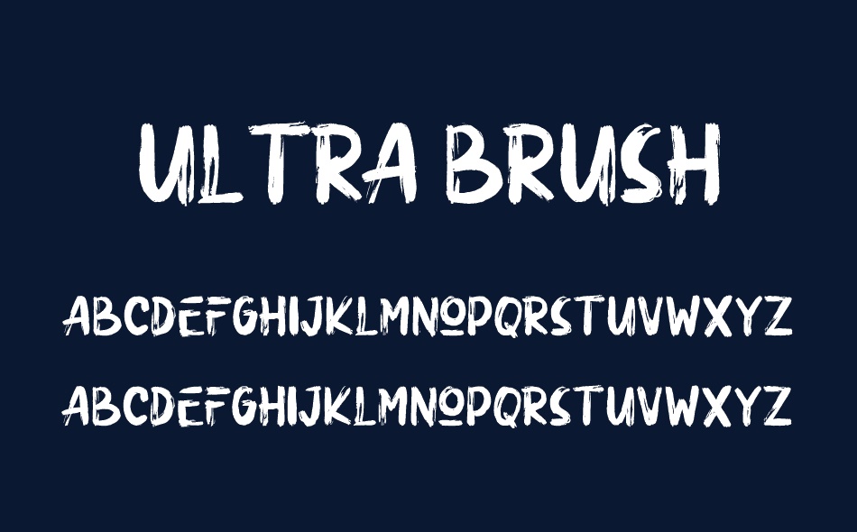 Ultra Brush font