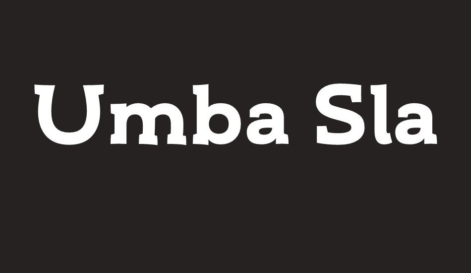 umba-slab font big