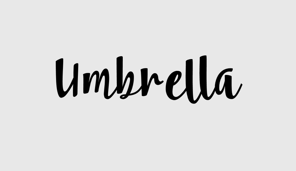 umbrella font big