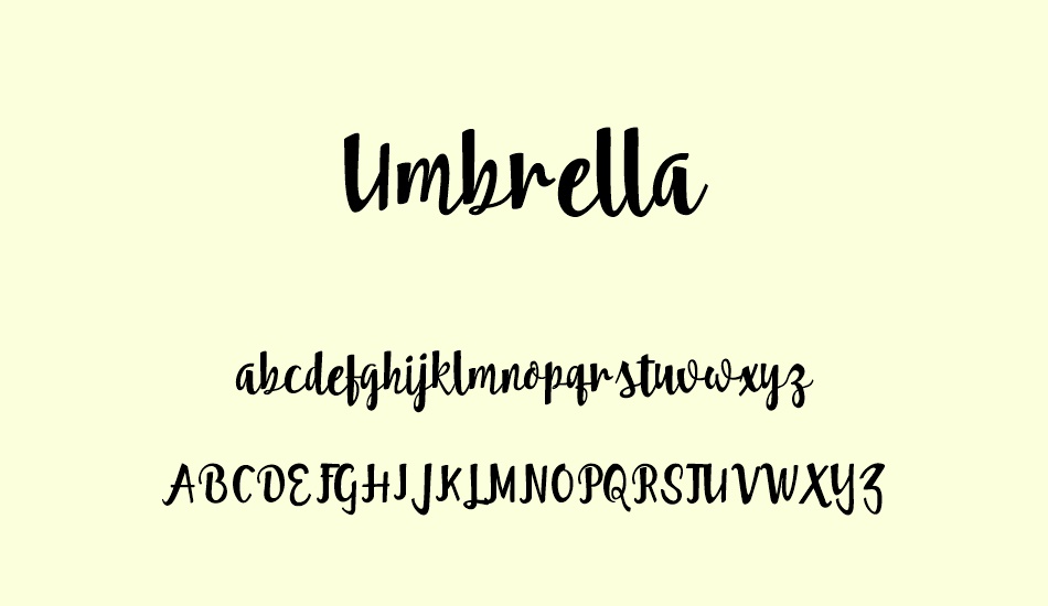 umbrella font